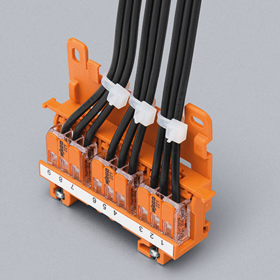  Adaptateurs de fixation pour mini bornes électriques à leviers | Série 221 - Câble électrique
