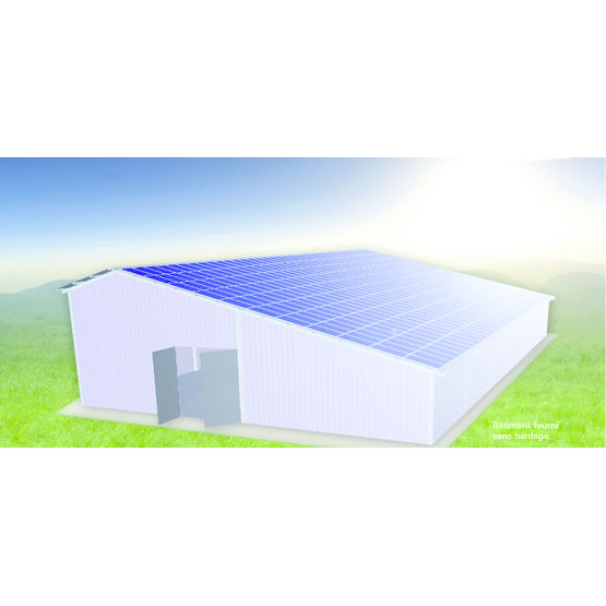 Bâtiment standardisé avec centrale photovoltaïque intégrée | Packs 36/100
