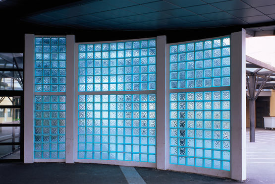  Brique de verre Nuagée Bleue azur | 60217 - LA ROCHÈRE