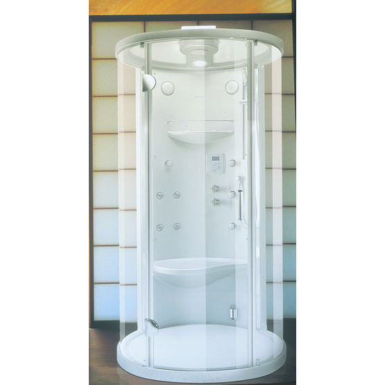 Cabine de douche avec receveur à débordement | Cristal