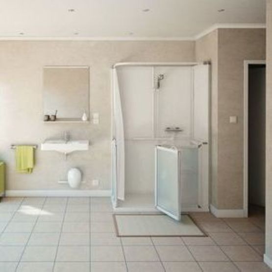 Cabines de douche pour personnes à mobilité réduite - Avec receveur Braddan | Access 