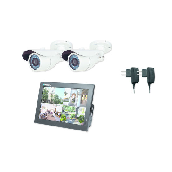 Caméras de surveillance avec enregistreur à écran LCD | Kit XKIT04CVR1
