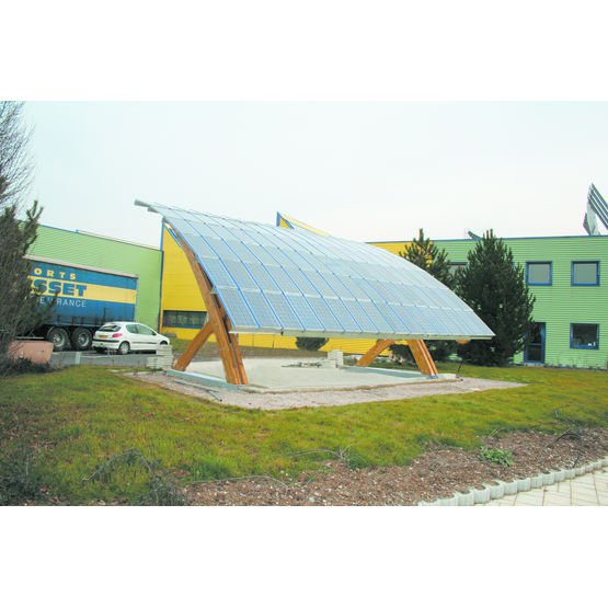 Capteurs photovoltaïques intégrés à des bacs acier | Bac photovoltaïque