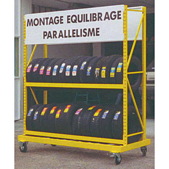  Chariot métallique sur roulettes | Chariot - Mobilier d'archivage et stockage (rayonnages, chariots mobiles, rack...)