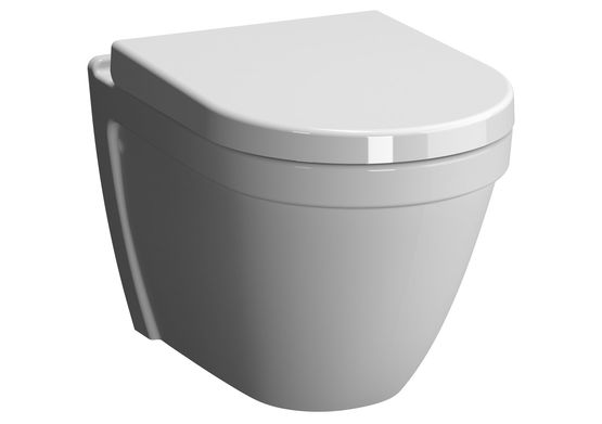 Cuvette WC sans bride de 36 cm de largeur | S50 5956B003-0075 avec abattant slim