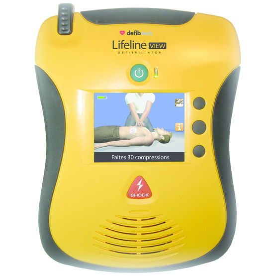 Défibrillateur automatisé externe avec guide vidéo intégré | Defibtech Lifeline View