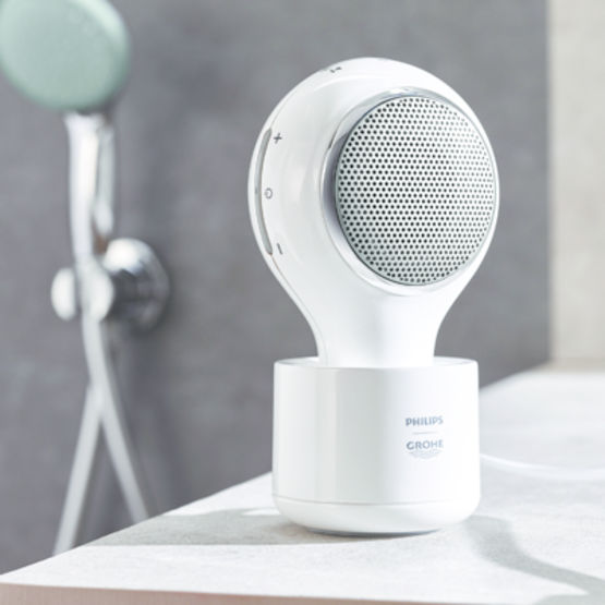 Enceinte haut-parleur à connexion bluetooth utilisable sous la douche | Aquatunes