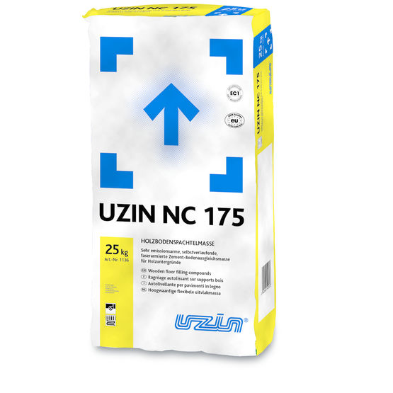 Enduit de ragréage renforcé de fibres synthétiques pour supports bois | UZIN NC 175