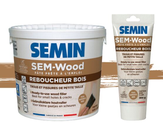Enduit de rebouchage en pâte sur bois | SEM WOOD PÂTE  - produit présenté par SEMIN