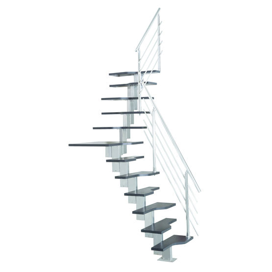 Escalier en métal et en bois composé de onze marches | Phoenix