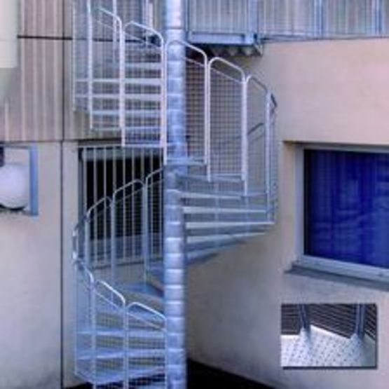 Escalier hélicoïdal en acier adapté au secteur industriel | Escalier hélicoïdal industrie