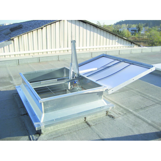  Exutoires de fumées simple vantail pour toitures étanchées | Ecofeu 160/ 160 HPA - Exutoires et accès toiture