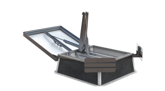  Exutoires de fumées simple vantail pour toitures étanchées | Ecofeu 160/ 160 HPA - KINGSPAN LIGHT + AIR