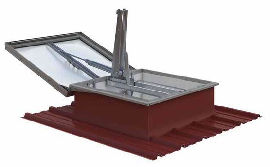 Exutoires de fumées simple vantail pour toitures sèches | Ecobac 160 PN / 160 PN HPA - produit présenté par KINGSPAN LIGHT + AIR