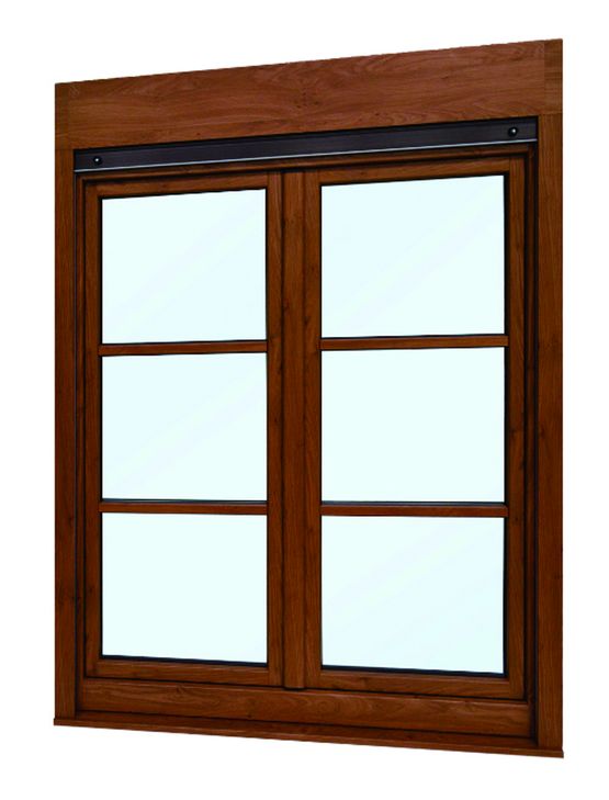 Fenêtre aspect bois imitant l&#039;assemblage tenon-mortaise | PVC Homkia Bois