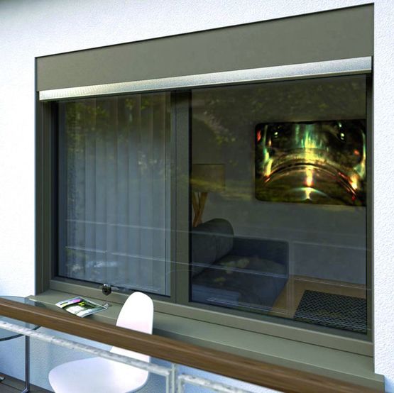 Fenêtre en aluminium et PVC recyclé à vitrage extérieur collé | Fin-Project ForRes Nova Plus