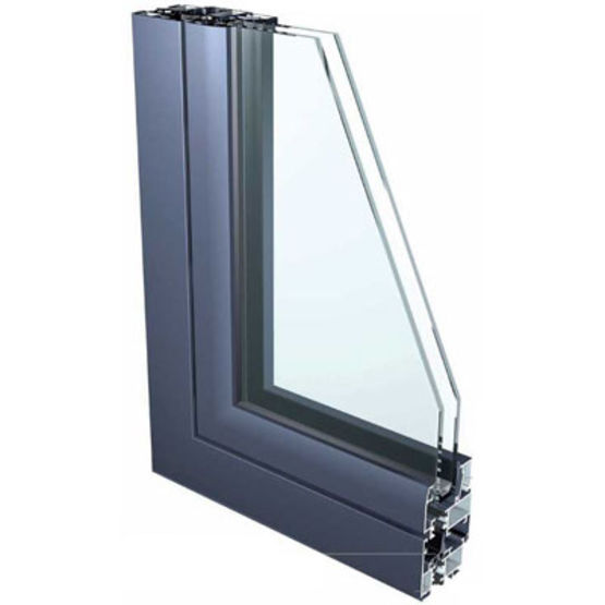 Fenêtre et porte-fenêtre en profilés d&#039;aluminium à rupture de pont thermique