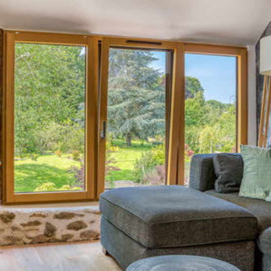 Fenêtre et porte-fenêtre extérieur alu et intérieur bois | M3D bois