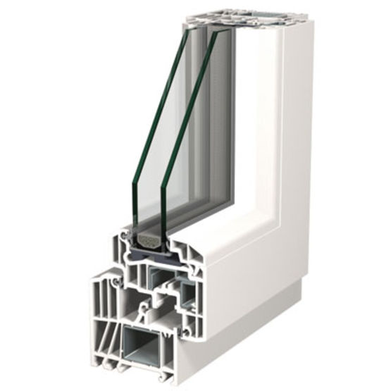 Fenêtre PVC isolante à dormant de 72 mm d&#039;épaisseur | PVC Top 72 / Classic Line Plus