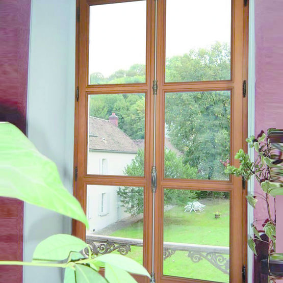 Fenêtres en bois à recouvrement avec double ou triple vitrage | Fenêtres bois à recouvrement