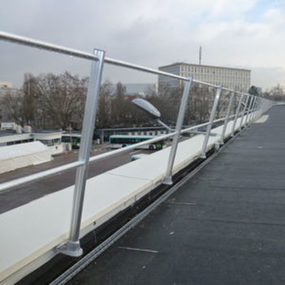 Garde-corps fixe en aluminium pour terrasses, plateformes et toitures | ANOXA