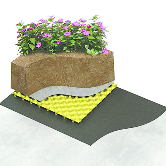 Géocomposite de drainage pour toiture-terrasse | Vegecor