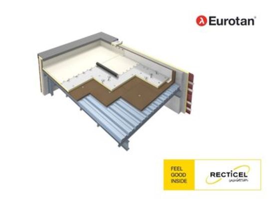  Isolation thermique support d’étanchéité sur acier ou bois  | Eurotan - produit présenté par RECTICEL INSULATION