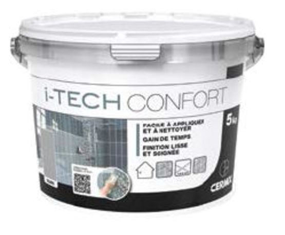  Joint prêt à l&#039;emploi coloré pour carrelage mural et plans de travail - 1 à 6 mm | Joint i-Tech Confort - CERMIX