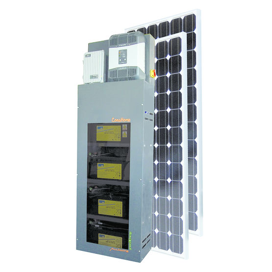 Kit photovoltaïque pour stockage et consommation directe de l&#039;énergie produite | Conshome