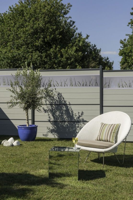 Lame de décoration en aluminium ou verre | Kit Déco pour clôtures en finition sablée - produit présenté par SILVADEC