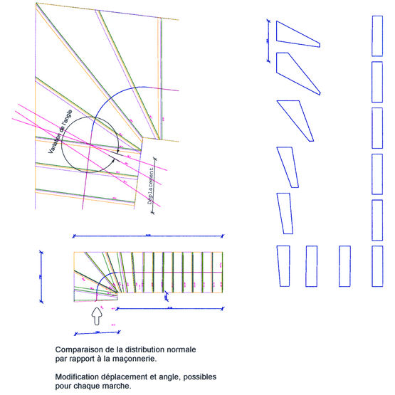 Logiciel de conception d&#039;habillage bois pour escaliers béton | Habillage escalier