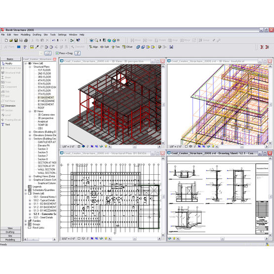 Logiciel de conception et de dessin structurel | Autocad Revit Structure