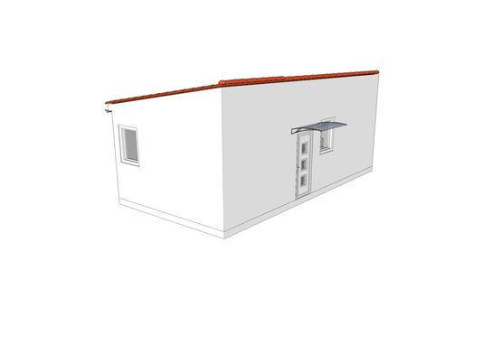 Maison plain-pied modulaire en kit prêt à monter - chambre +salle à manger – Spéciale Export