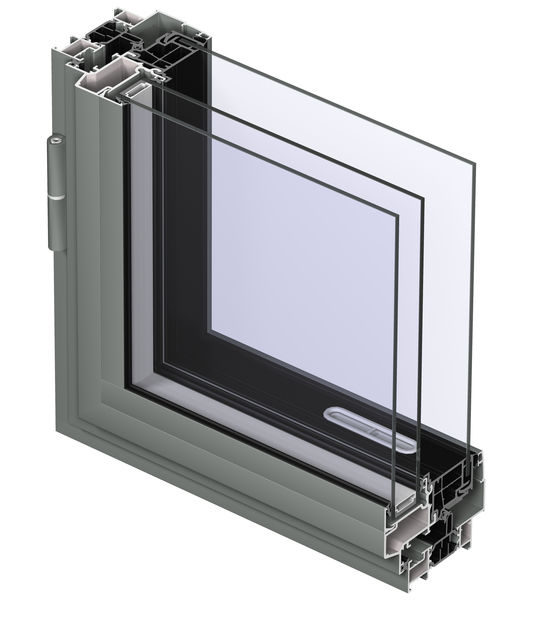  Menuiseries aluminium à ouvrant masqué respirant et occultant | XS 50 BR - Fenêtre et porte-fenêtre en aluminium