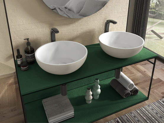 Meuble à lavabo intégré pour salle de bain | INTEGRA  - produit présenté par ACQUABELLA