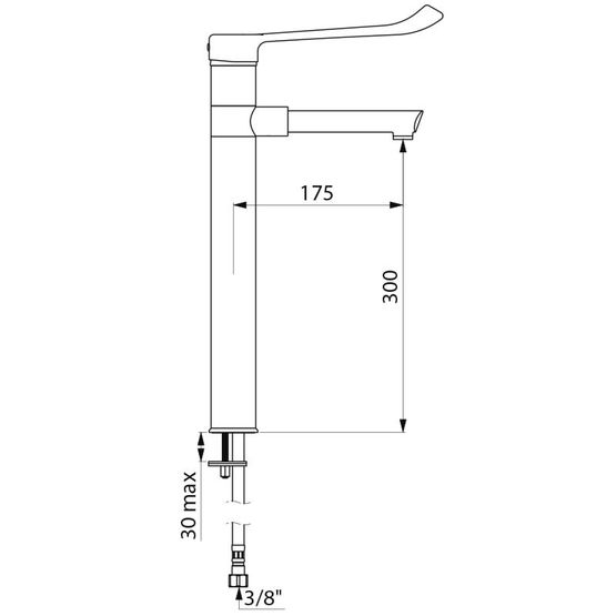 Mitigeur mécanique d&#039;évier à bec déclipsable, orientable et jetable | BIOCLIP Réf. 2871T3 - Mitigeur thermostatique