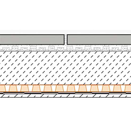  Natte de drainage pour balcons et terrasses à pose scellée | Schlüter-TROBA-PLUS/-PLUS-G - Accessoires et équipements d'étanchéité