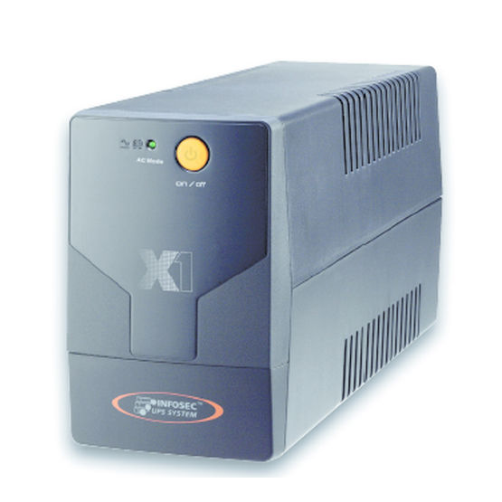 Onduleur en neuf puissances pour réseau informatique personnel ou TPE | X1 EX