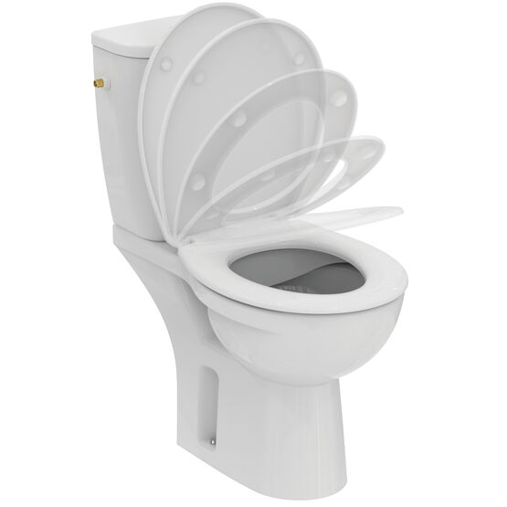 Pack WC sur pied sans bride Ulysse avec alimentation latérale et abattant à frein de chute | Ulysse P026701