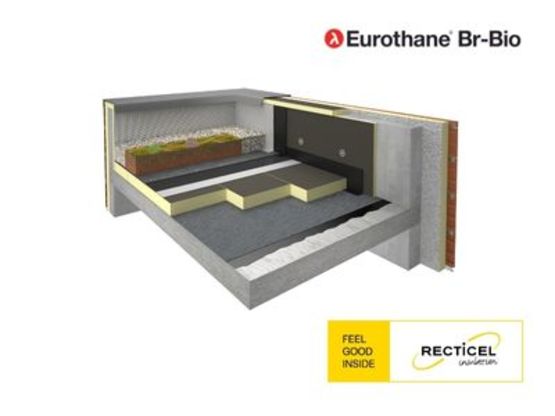 Panneau support d’étanchéité pour terrasses béton ou bois | Eurothane Br Bio - produit présenté par RECTICEL INSULATION