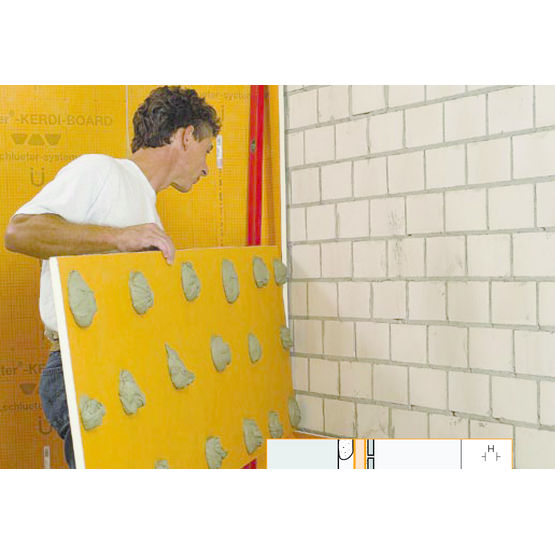 Panneaux d&#039;agencement prêts à carreler pour salle de bains | Schlüter-KERDI-BOARD