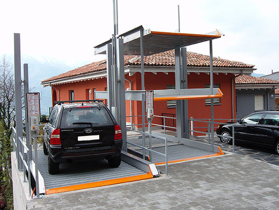 Parking mécanisé pour 1 à 6 véhicules à 3 niveaux de déplacement vertical | G63 - Plate-forme de superposition pour véhicules