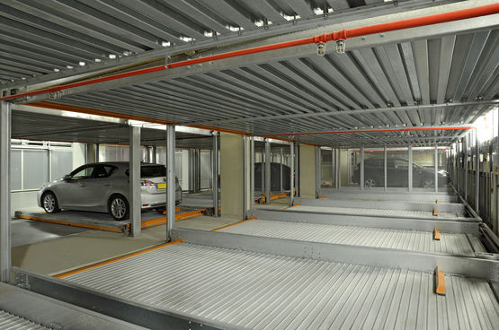  Parkings semi-automatiques pour stockage de 3 à 29 véhicules adjacents et superposés | T 6100/ 6200/ 6300 - SDEI / KLAUS MULTIPARKING FRANCE