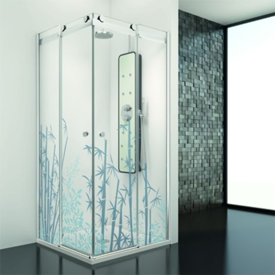 Paroi de baignoire et de douche avec panneaux coulissants | Moon - produit présenté par PROFILTEK