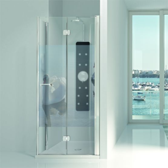  Paroi de douche en verre de sécurité à panneaux pliables | Arcoiris Plus - Parois de douche avec porte pliante