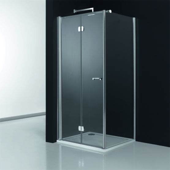 Paroi de douche en verre de sécurité à panneaux pliables | Arcoiris Plus - produit présenté par PROFILTEK