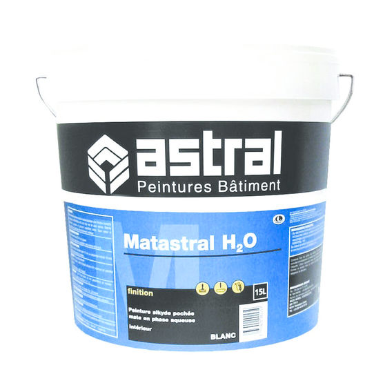 Peinture alkyde mate pochée en phase aqueuse | Matastral H2O