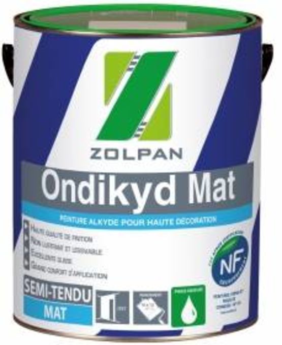  Peinture alkyde mate pour décoration intérieure | Ondikyd Mat - ZOLPAN