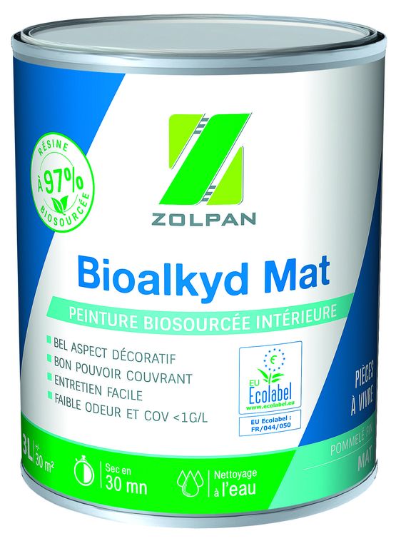  Peinture biosourcée à base d&#039;huile végétale et de résidus agroalimentaires | Bioalkyd - ZOLPAN