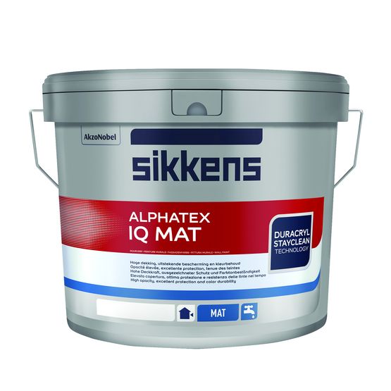  Peinture pour ravalement de façade résistant aux UV et aux intempéries | Alphatex IQ Mat - SIKKENS